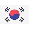 Korea flag for change Korean language